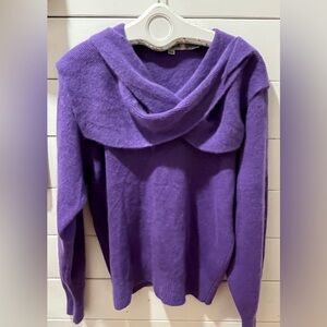 📍 Purple Angora-Blend Sweater – ORLY (Size L)